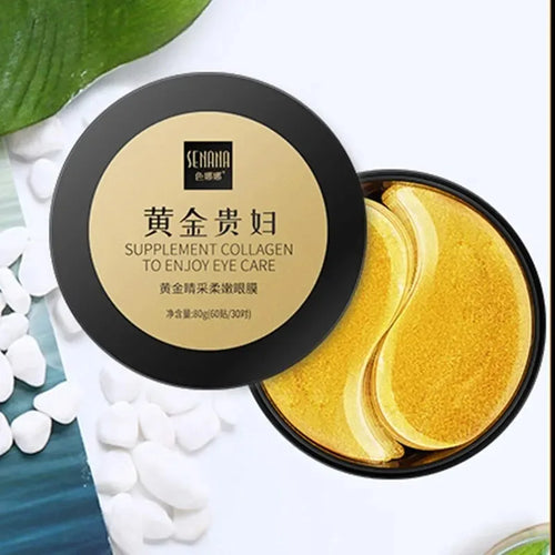 Royal Hearth Golden Veil luxury collagen eye mask set 60 pieces Korean skincare